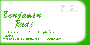 benjamin rudi business card